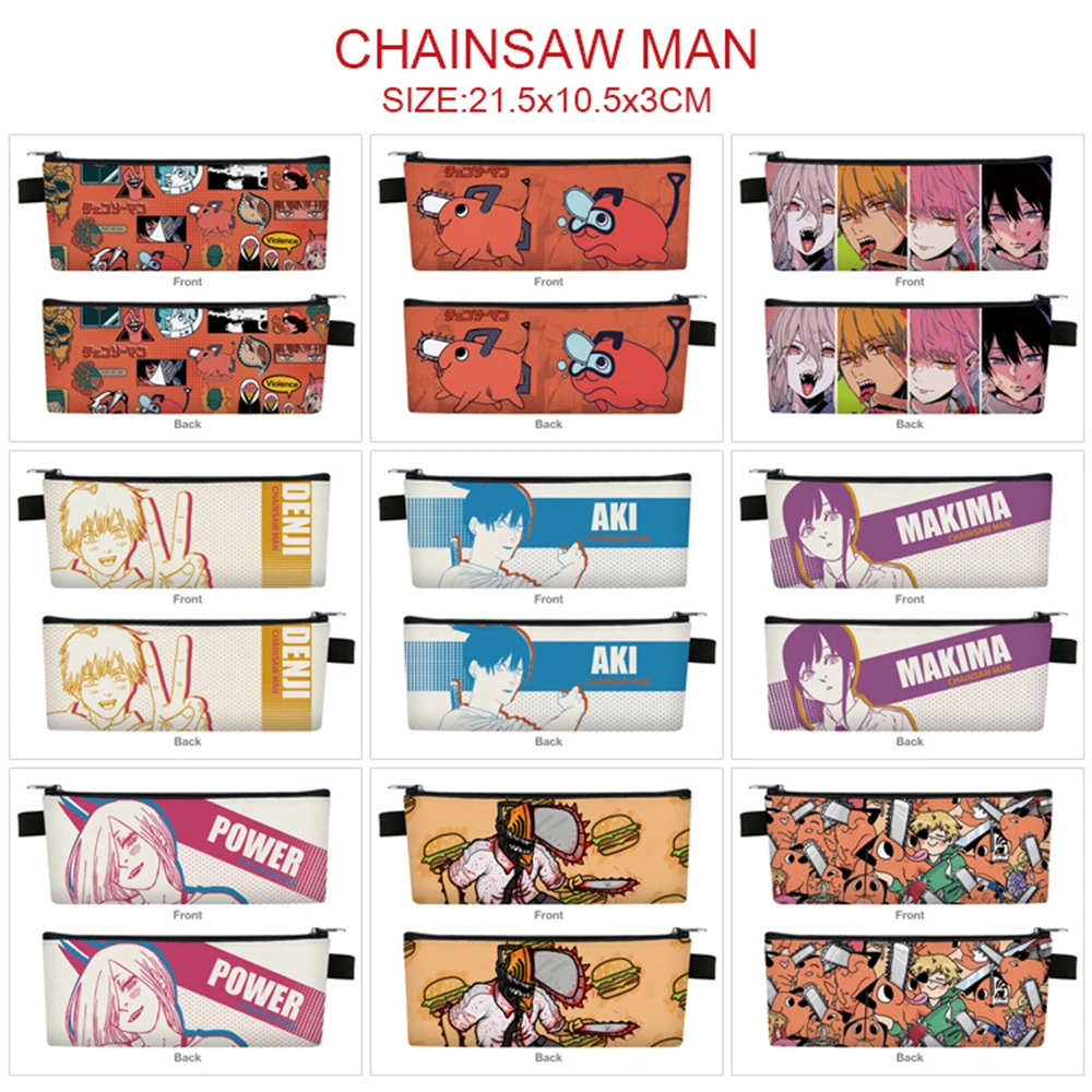 Case Cartoon Printing Small Penbag Unisex Make Up Pouch Zip Cosmetic Cases Student Stationery Bag