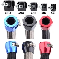 2pc car hose finisher clamp radiator modified fuel pipe clip buckle goods tube hose clamps an4 an6 an8 an10 an12 car accessories