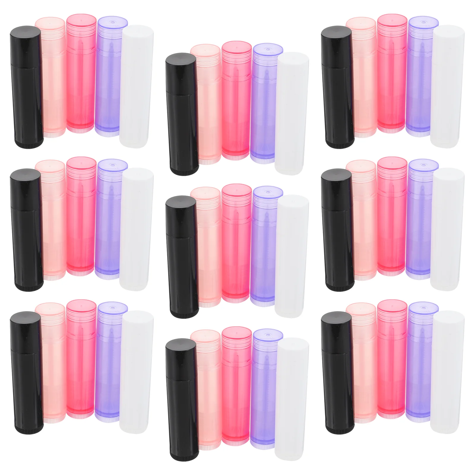 

50Pcs Tubes Lip Balm Tubes Lipstick Tubes Lipstick Holders for DIY Home