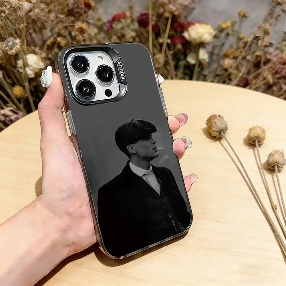 Фото Чехол для телефона Peaky Blinders Tommy Shelby для iPhone 17, 16, 15, 14, 13, 12, 11 Plus, Pro Max, XS, цветной серебристый чехол-накладка №3