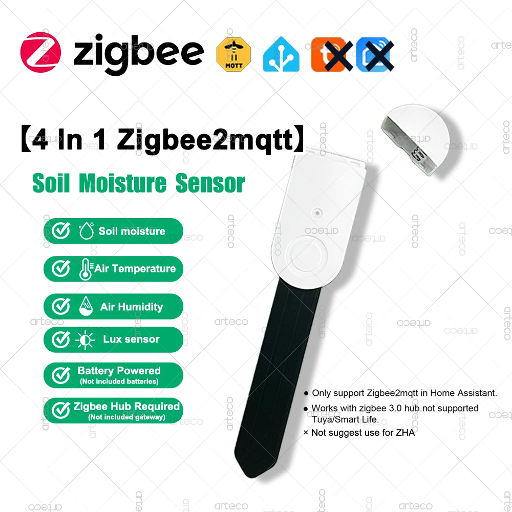 

Умный тестер почвы Zigbee 4 в 1