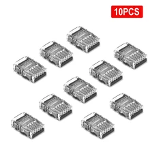 5-100Pcs LED Strip Connector 2/3/4/5/6pin ไฟฟ้าลวดเชื่อมต่อสำหรับ5050 RGB LED Strip ไฟลวดการเชื่อมต่อ