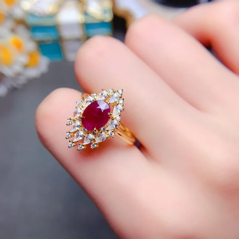 Женское кольцо обещания ювелирных изделий из серебра