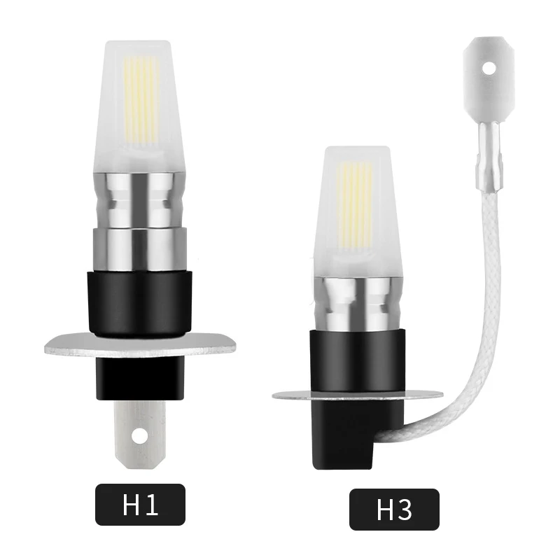 

1 шт., Сверхъяркие Автомобильные светодиодные лампы H1 H3 12 В