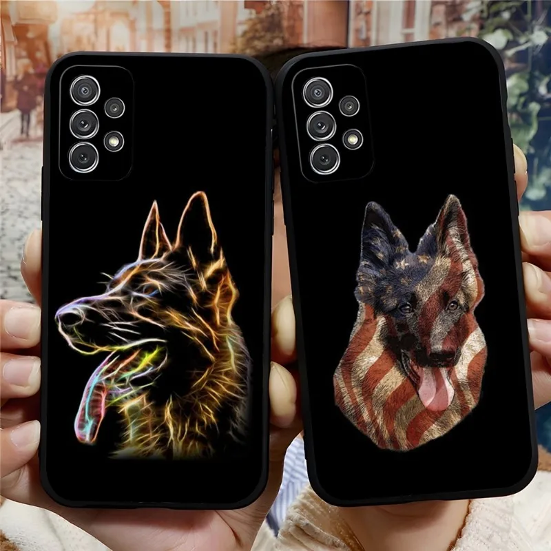 

German Shepherd Dog Phone Case For Samsung Note 20Ultra 10 9 8 Pro Plus M80 M52 M51 M20 M31 M40 M10 J7 J6 Prime J530 Funda Shell