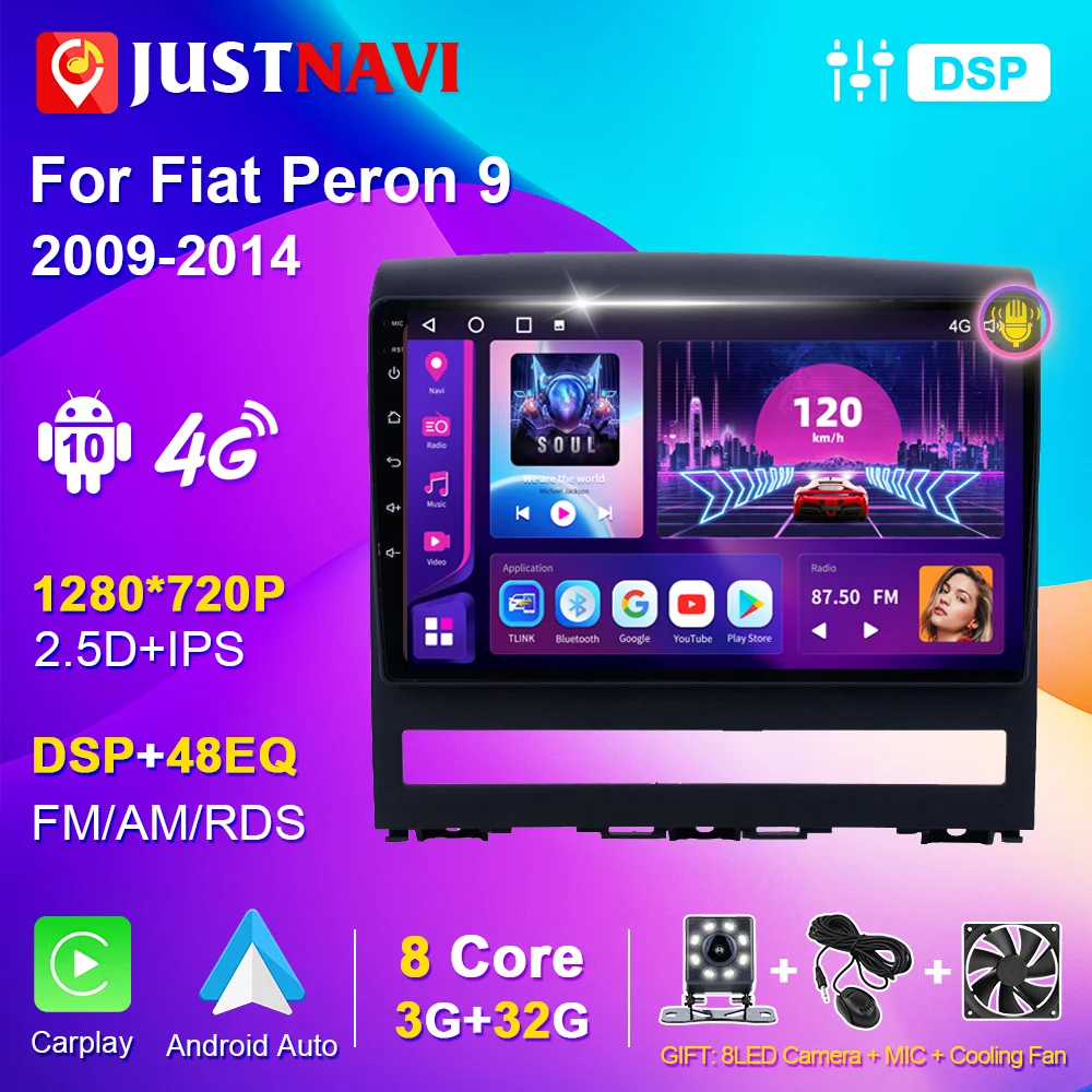 

2 Din Android 10 for Fiat Peron 9 2009 Idea 2011 2014 Car Stereo Multimedia Video Player Navigation GPS Autoradio Audio for Car