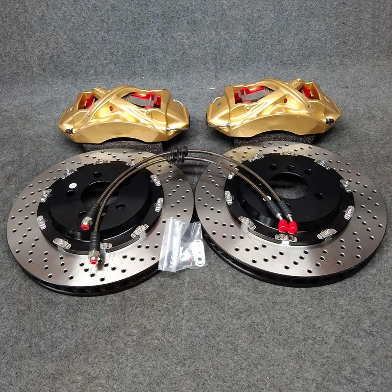 

Front 6pot X61 gold color caliper Rear V4 + E-parking gold caliper with 380mm disc for 2023 BMW M340i G20