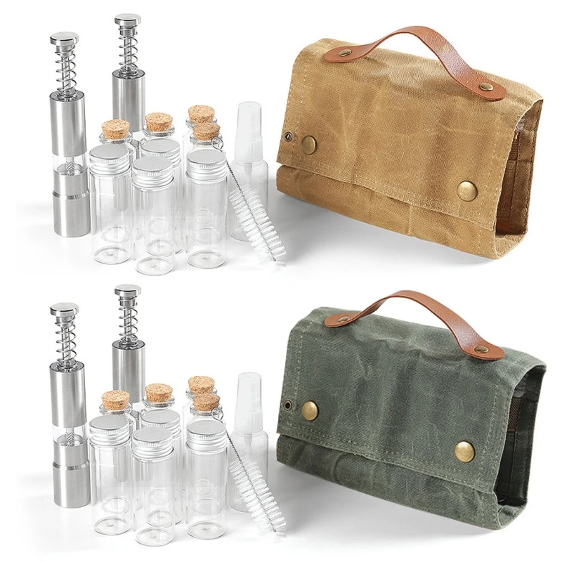 

Portable Spices Bag Spices Jar Storage Bag Organizers Seasoning Bottle Holder Mini Condiment Bottle Condiment Containers