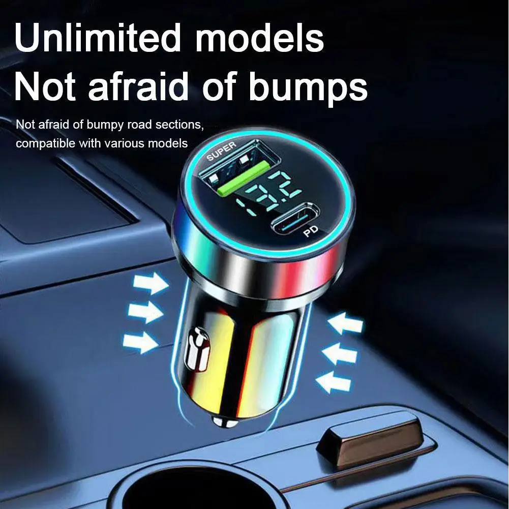 

Автомобильное зарядное устройство, 20 Вт, USB Тип C PD, быстрая зарядка телефона, быстрая зарядка для iPhone 14 13 Huawei Samsung iPad ноутбука планшета Y3T9