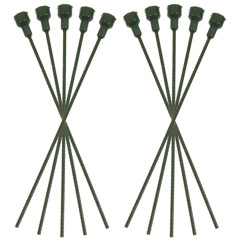 

10 Pcs Artificial Plants Indoor Plastic Flowers Stem Floral Extension Water Pipe Stems Florist Supplies DIY Rods