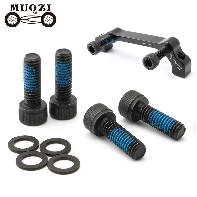 MUQZI 4Pcs Bike M6 Disc Brake Adapter Screw M6*18/35mm Brake Caliper Mount Bolt MTB Road Bicycle Cycling Parts Accessories