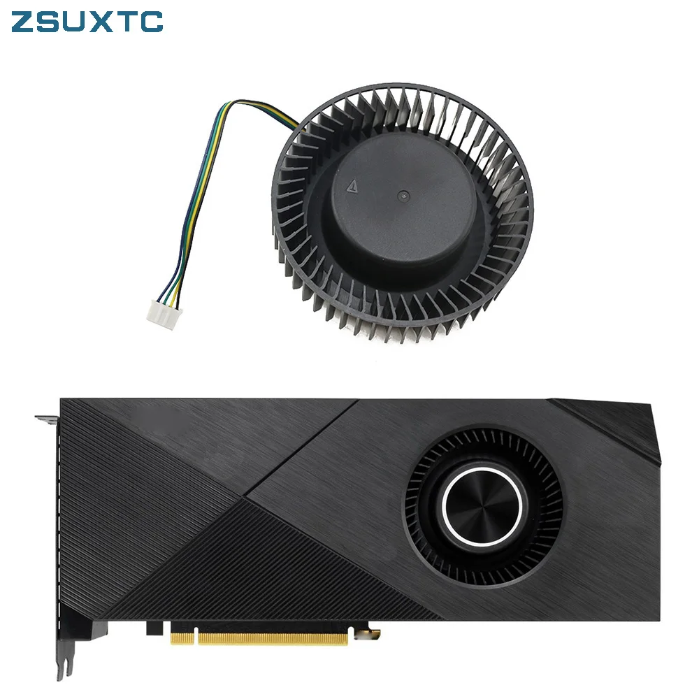 Новый вентилятор видеокарты FD7525H12D 12 в 2060 а 4 контакта для ASUS TURBO RTX 2070 2080 2060 2070 Super 2080TI 75*25 мм PLB07525B12HH