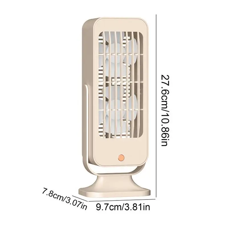 Охладитель Настольный вентилятор Перезаряжаемый через USB двухлопастной