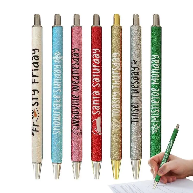 

Набор блестящих ручек на Хэллоуин, выходной день, ручки на день недели, забавные ручки на Хэллоуин, Хэллоуин, милые Металлические Блестящие гелевые ручки, школа ужасов