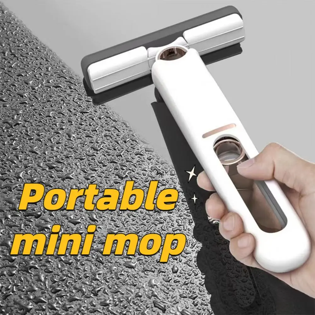 

1 Set Cleaning Mop Foldable Rotary Sponge Mop Adjustment Push-Pull Water Absorption Window Mop Car Cleaning Cloth Sponge