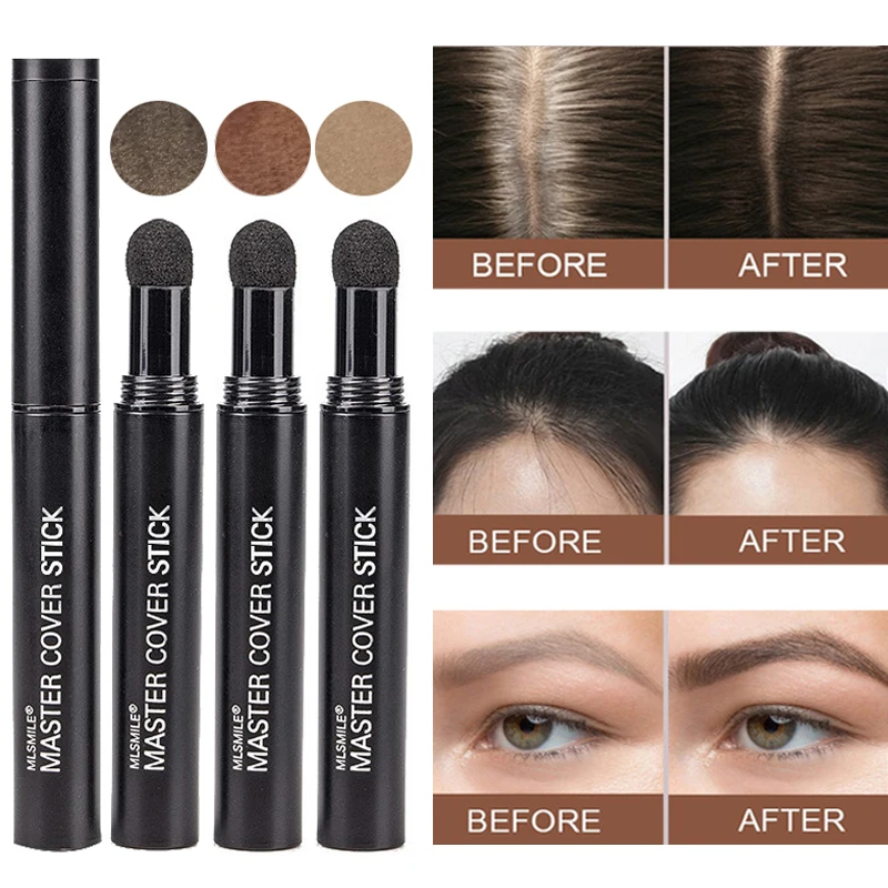 

Hairline Concealer Pen Control Hair Root Edge Blackening Instantly Cover Up Grey White Hair Natural Hair Eyebrow Concealer Stick