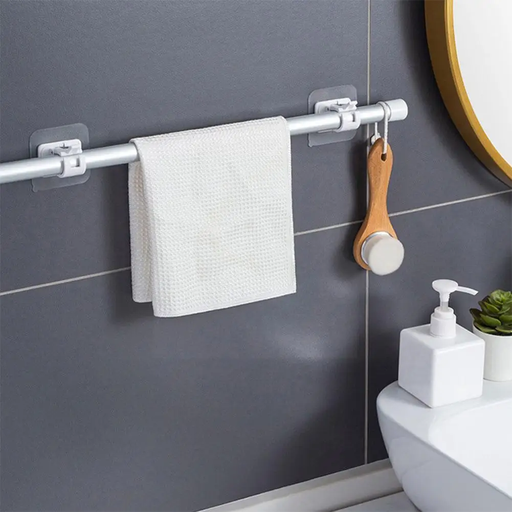 

One Pair New Powerful Curtain Rod Hanging Clip Hook Curtain Clip Hanging Shower Bearing 3.5kg Rod M1g3