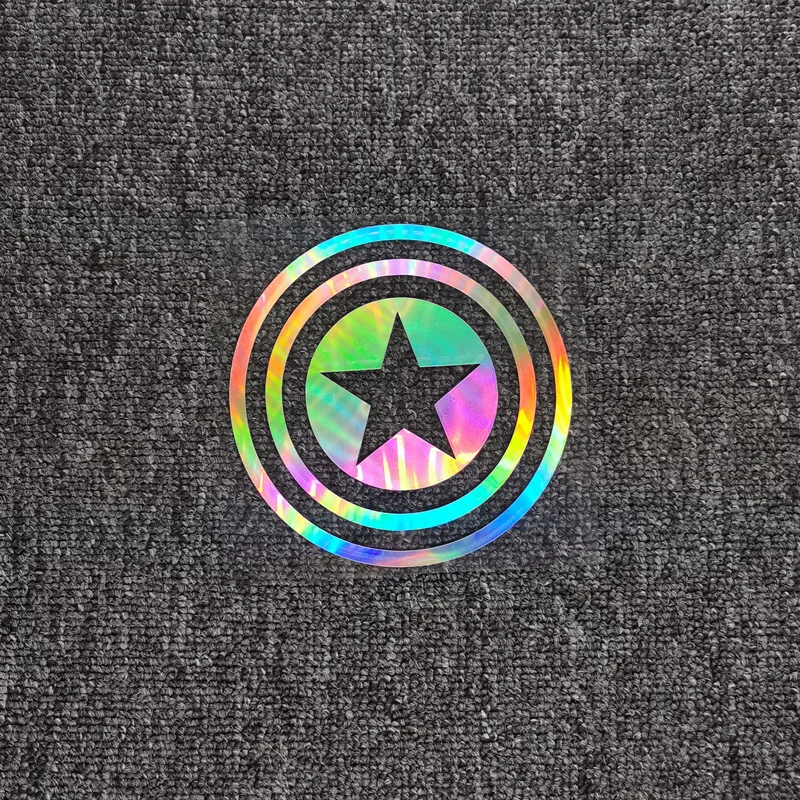 

Автомобильные наклейки American O Captain, круглый щит, светоотражающее украшение для крышки топливного бака, лобовое стекло, двери, багажника, мотоцикла, iPhone D2