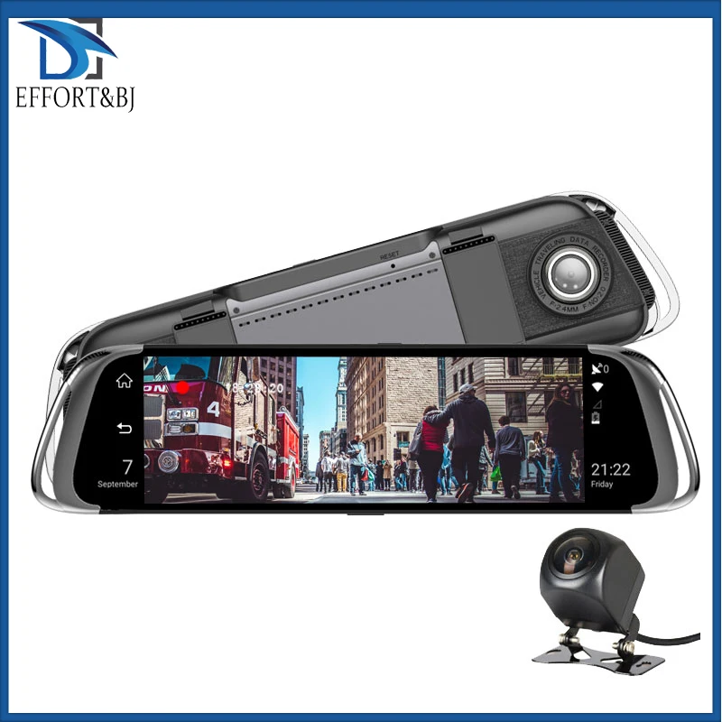 

Effort&BJ 10"Streaming Rearview Mirror Car DVR 4G 1080P Dash Cam Video Recorder ADAS GPS Navigation Auto Registrar Car Camera