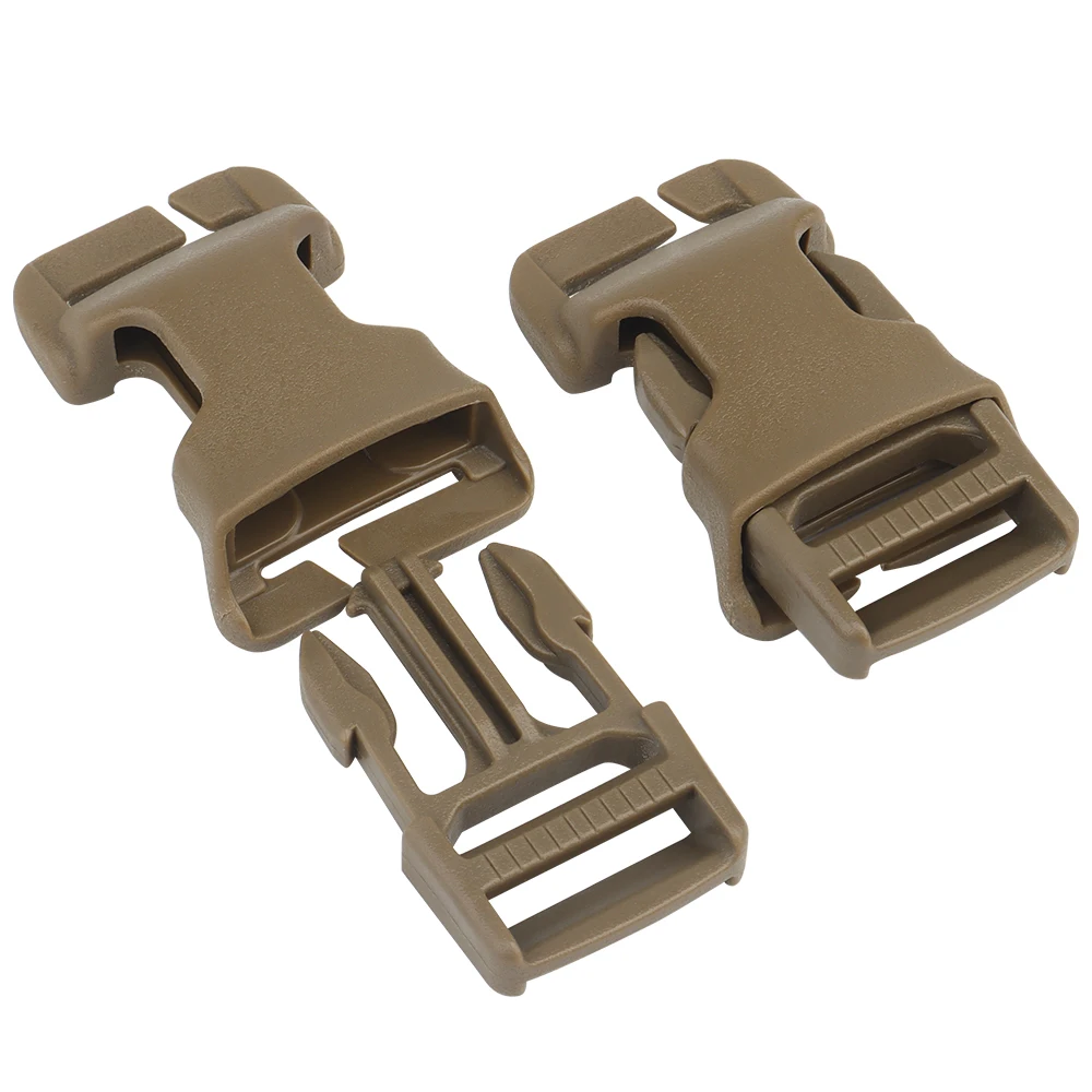 

2pcs 2.5CM QASM Quick Attach Surface Mount Buckle Tactical Mil-spec MOLLE PALS Webbing Airsoft Vest Modular Attachment Point