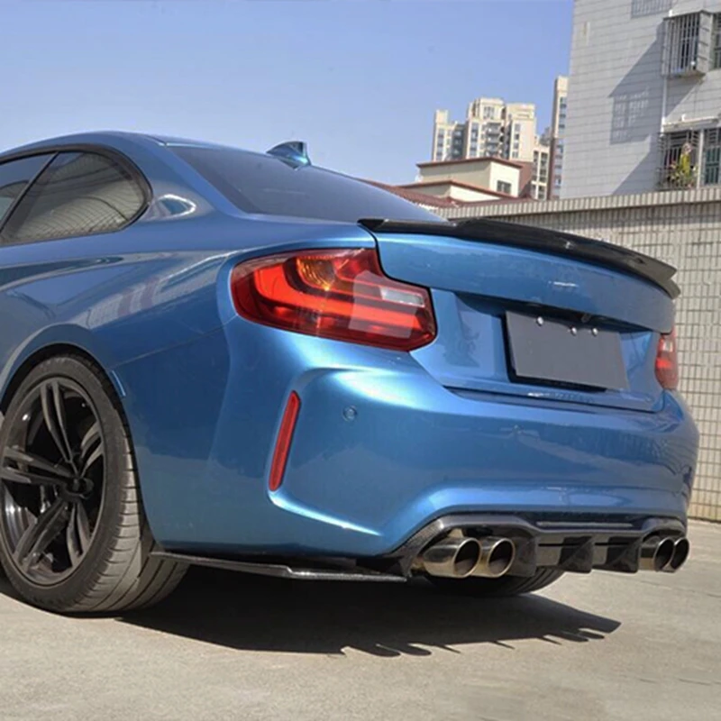 

MTC Style ABS Rear Bumper Diffuser Lip Side Spoiler Protect For BMW F87 M2 2016-2018 Corner Cover Splitters