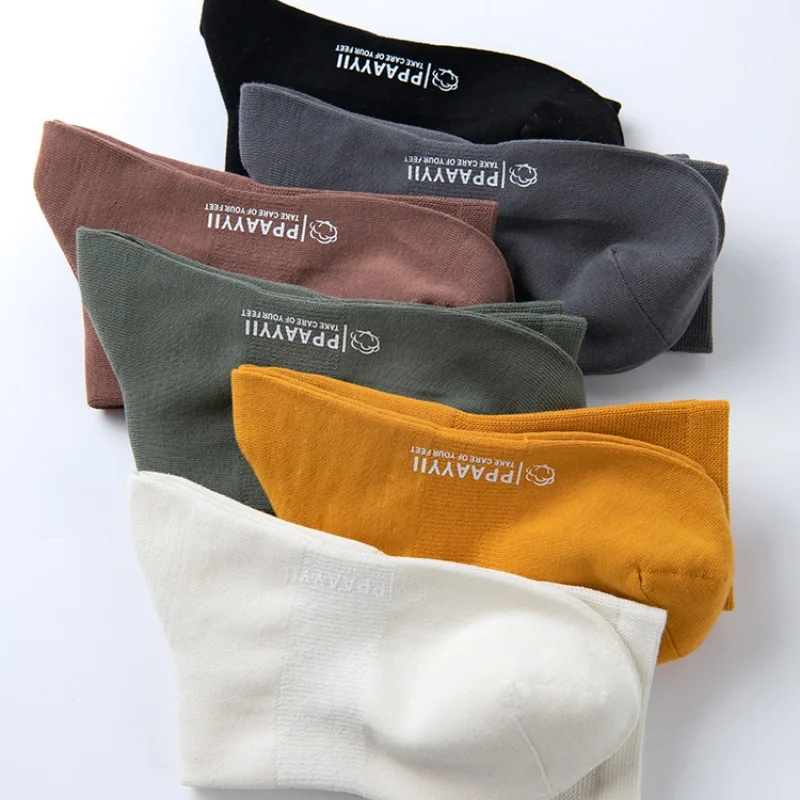 Носки мужские короткие хлопок впитывающий влагу дышащие чесаный повседневные