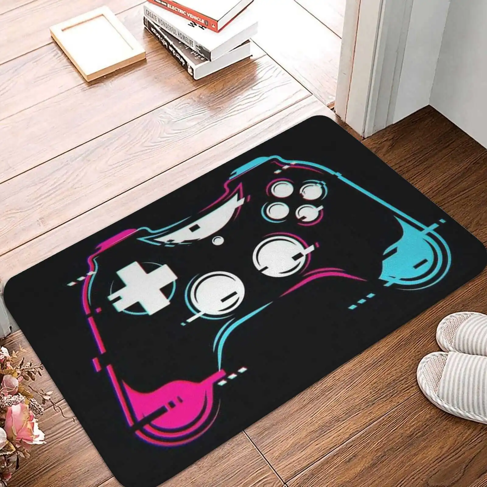 

Anime Gamer Controller Floor Mat 3D Printing Creative Game Door Mat Living Room Bedroom Entrance Door Mat Bathroom Anti-slip Mat