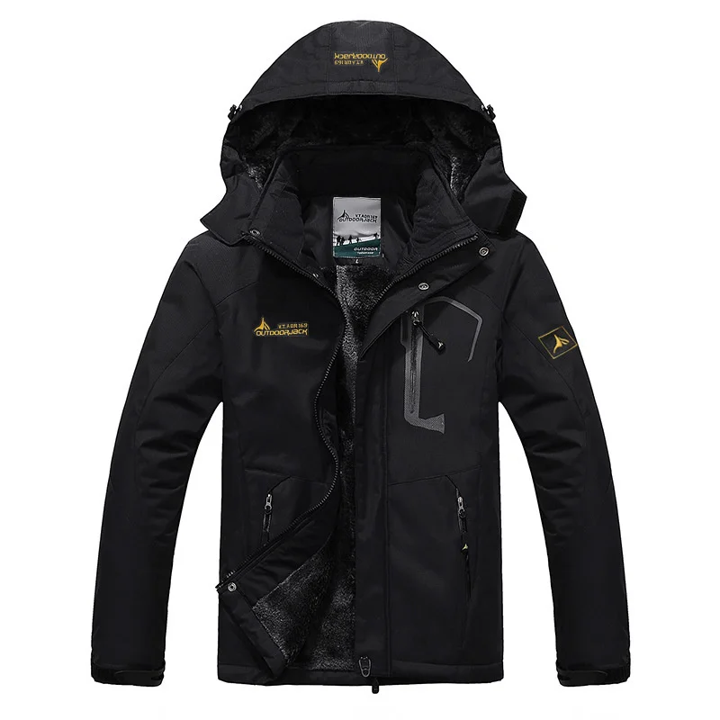 Male Winter Coat Bomber Male Parka Men Hunting Jacket Retro Cold Cardigan Sportsfor Techwear Oversize Heating Withzipper