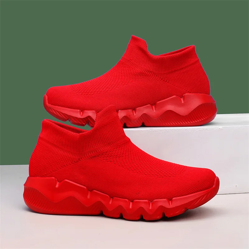 Оригинальные мужские модные кроссовки большой размер 48 дышащие носки обувь для