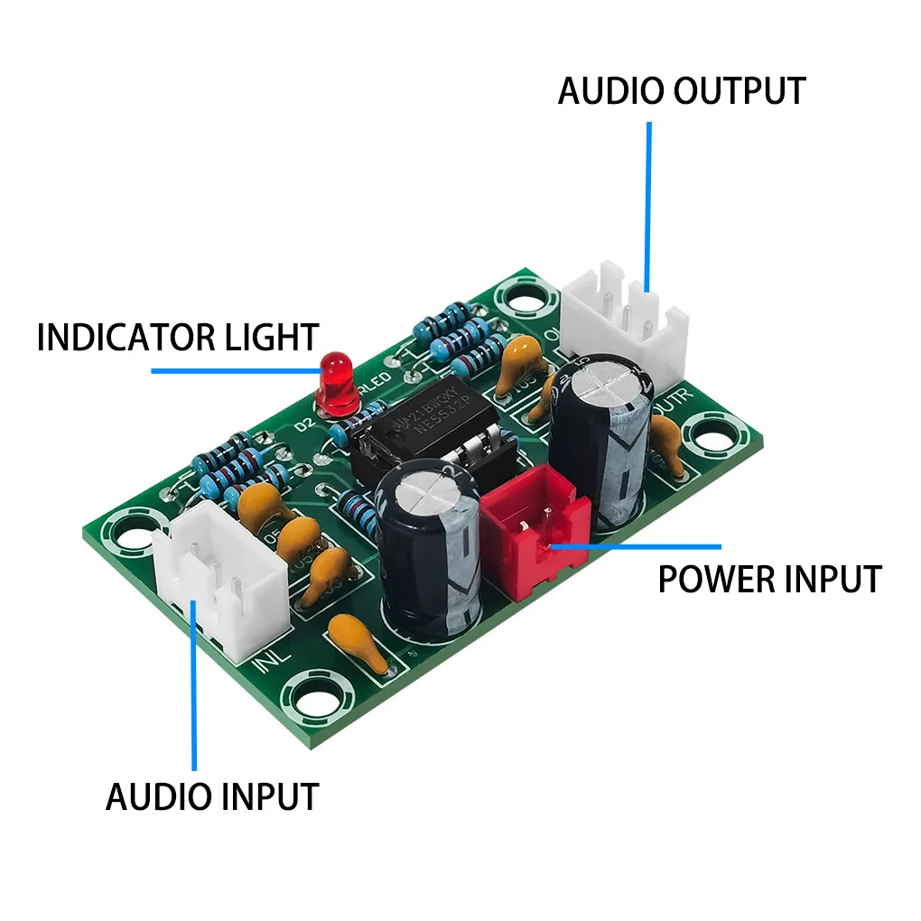 

Tone Module Board Bass Volume Adjustment Controller Low Noise Amplifier Adjustable Boards Channel Replacement Part