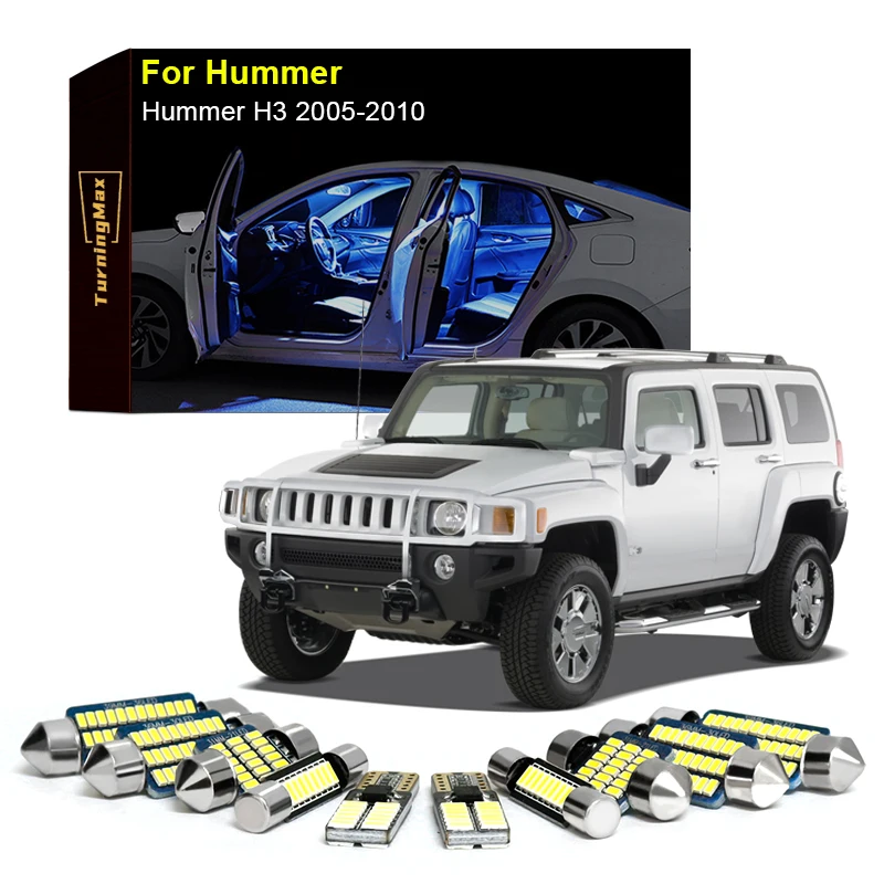 Комплект светодиодных ламп Canbus для внутреннего освещения Hummer H3 2005-2010