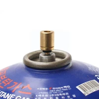 1pc portable gas refill adapter outdoor camping stove butane gas caniste gas gas accessories hiking inflate cyl z8d2