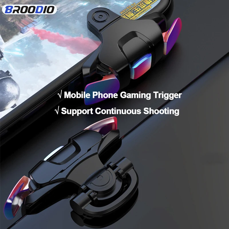 

Clearance] Phone Pubg Triggers Gamepad Fire Button Handle Shooter Game Joystick For Phones PUBG Fire Shooting Gaming Controller