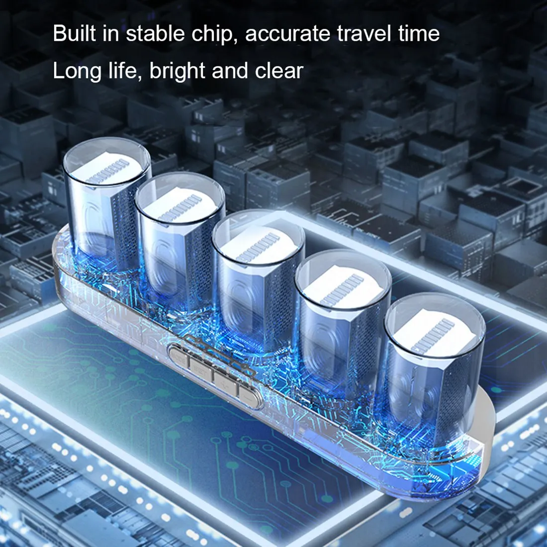 

Часы Nixie Tube, цифровые часы с изменяемым цветом, настольные цифровые часы, настольные часы, домашний декор, RGB фотолампы, белые