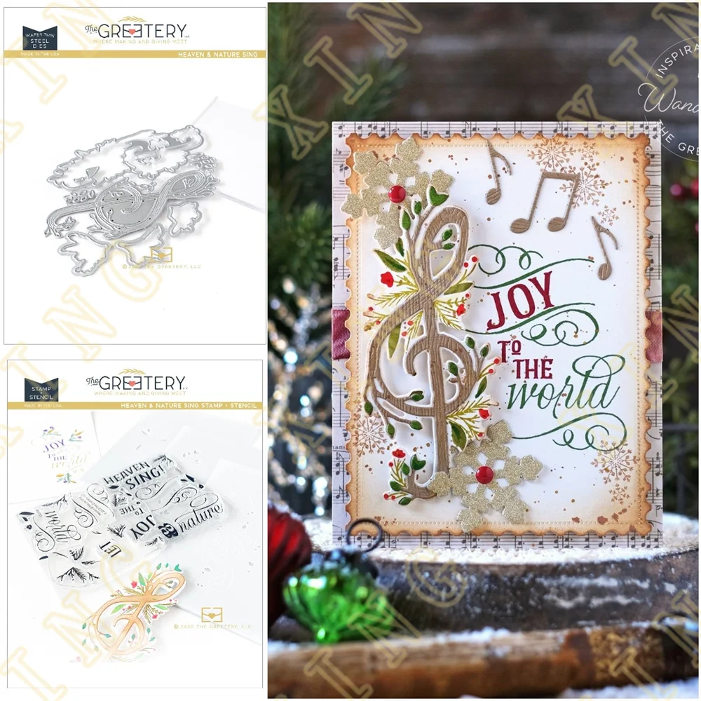 

Heaven & Nature Sing 2022 New Arrival Metal Cutting Dies Stamps Stencil for 2022 Scrapbook Diary Decoration Embossing Template