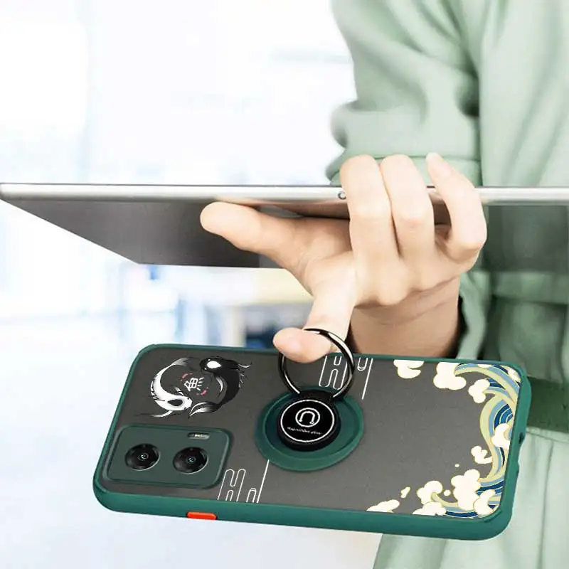 Чехол для телефона GStylus Balance of Koi Skin-feel Ring Motorola Moto G Stylus 5G Power Play чистый чехол