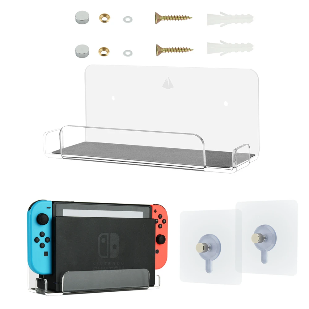 

High-quality Wall Mount For Switch Dock Floating Holder Station Near TV Shelf Stand Switch OLED Dock Accessories