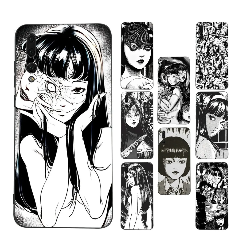 

horror comic junji ito Tomie Tees Phone Case For Huawei P 8 9 10 20 30 40 50 Pro Lite Psmart Honor 10 lite 70 Mate 20lite