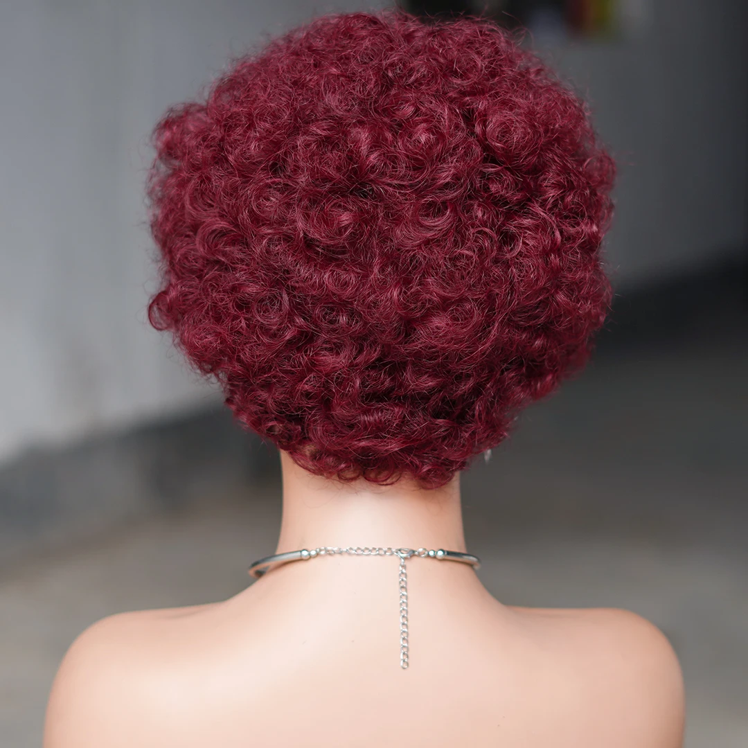 Короткий парик Боб для женщин стрижка пикси вьющиеся человеческие волосы