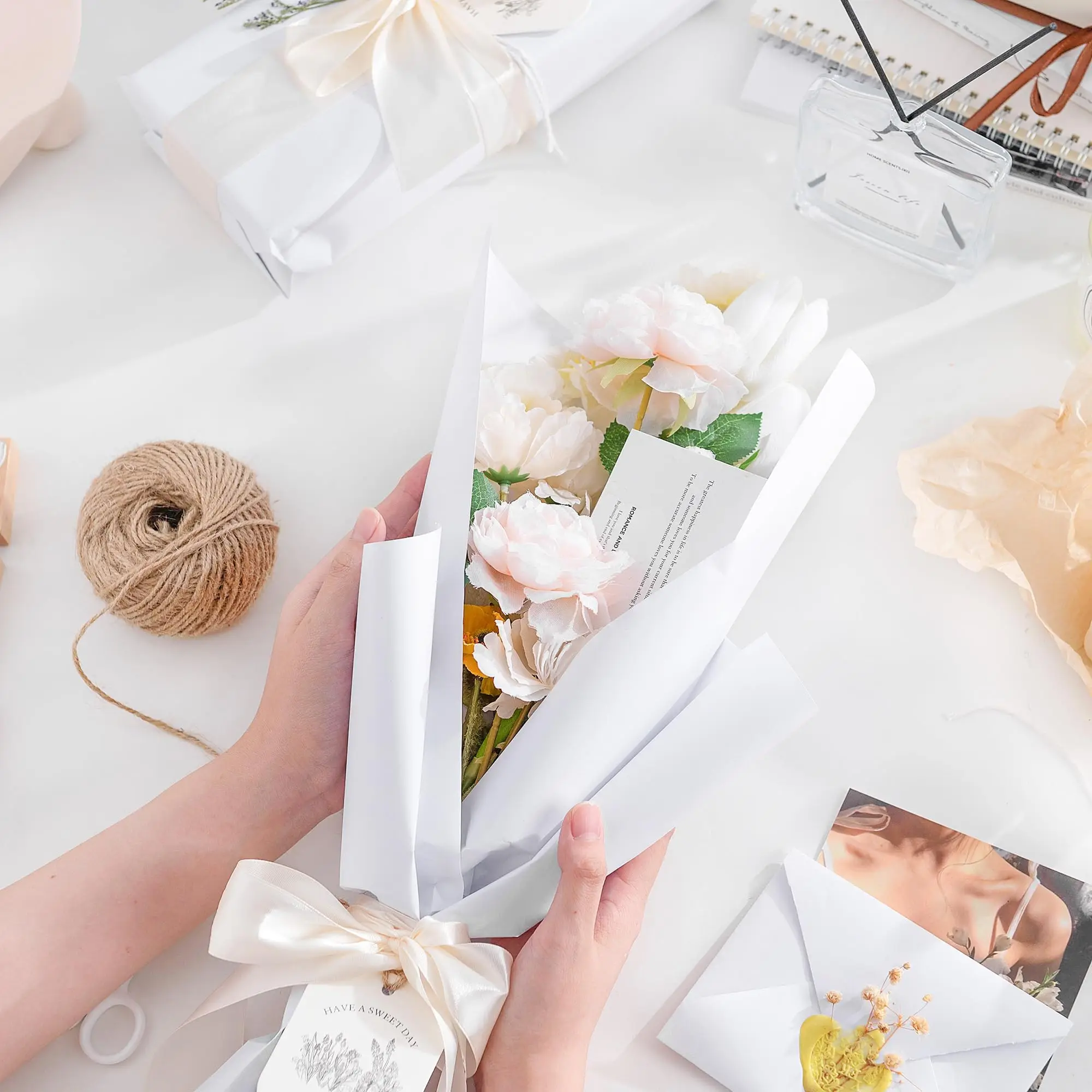 50 см белая крафт-бумага экологически чистая упаковочная бумага предотвращение