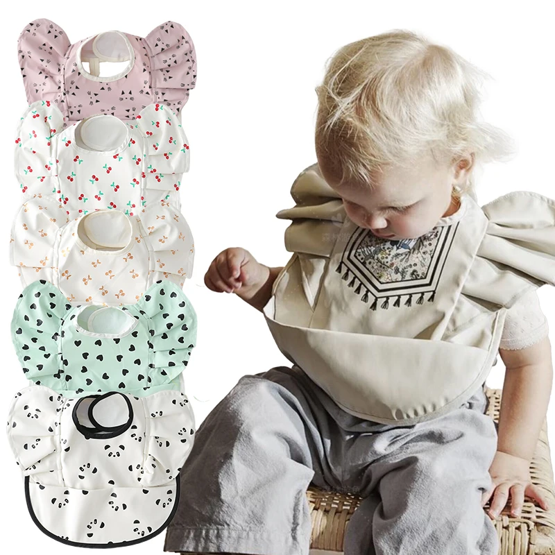 

Waterproof Baby Bibs Burp Cloths Feeding Bibs for Children Cartoon Kids Stuff Baby Girls and Boys Accessories for Eating 0-3Y