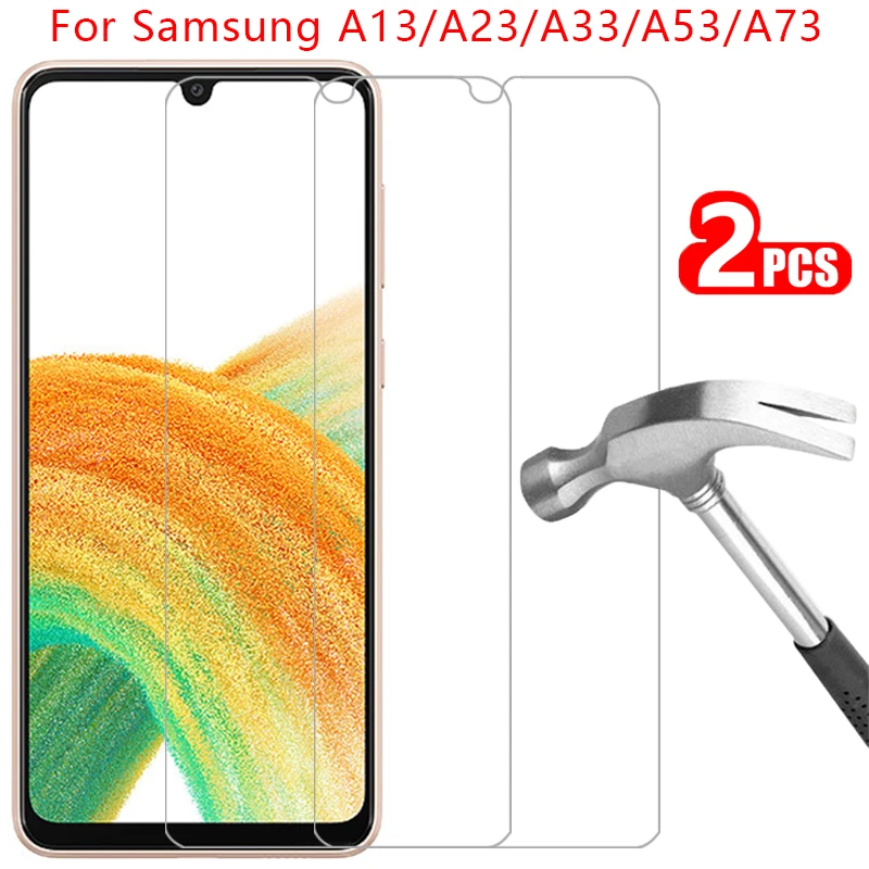 

tempered glass for samsung galaxy a13 a23 a33 a53 a73 5g screen protector on a 13 23 33 53 73 13a 33a 53a 73a protective film 9h