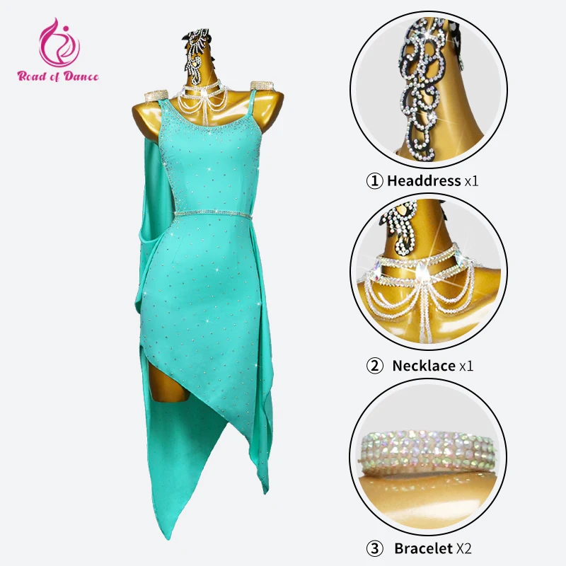 2024 Новое платье для латинских танцев официальная юбка женский костюм девочек