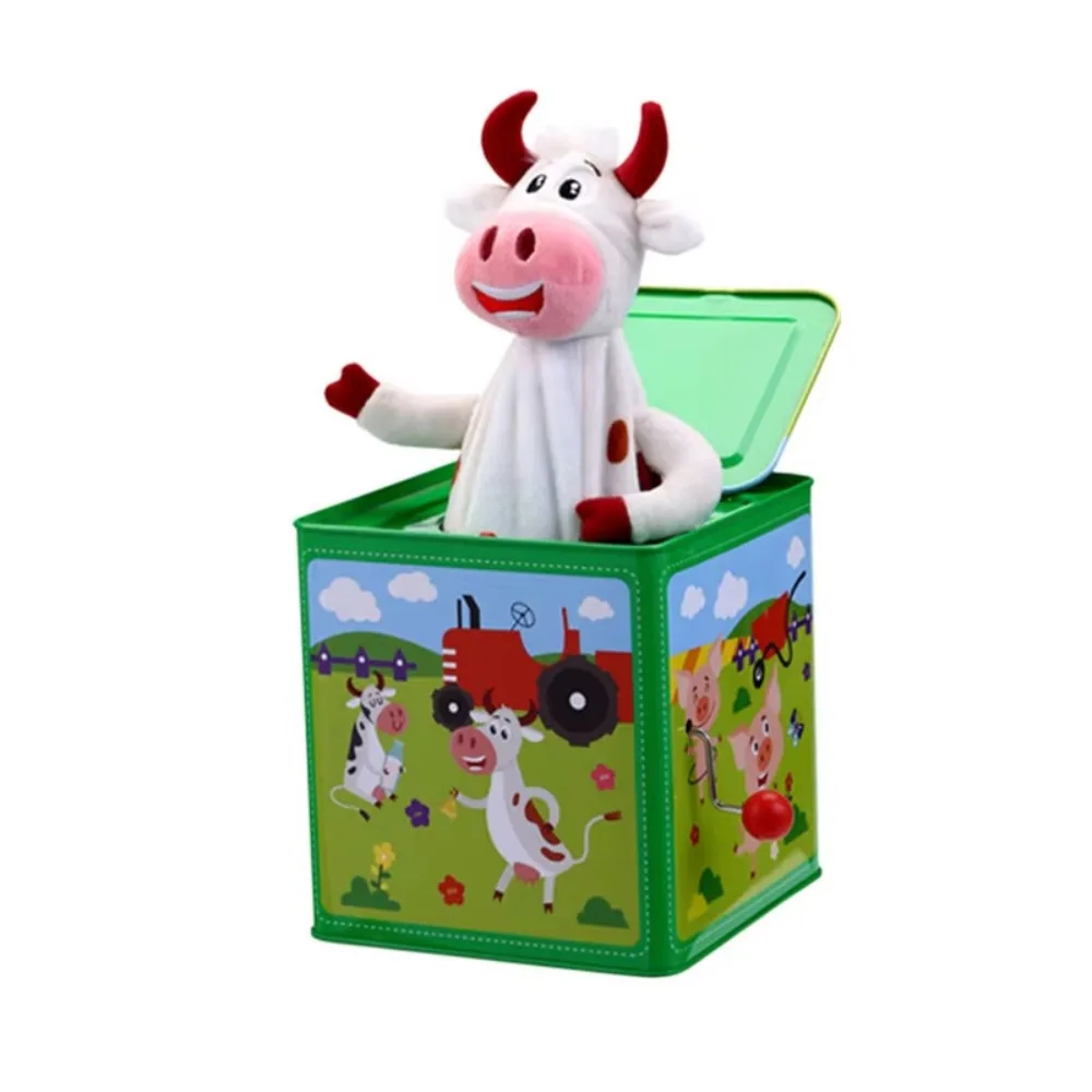 Детская музыкальная игрушка JACK-IN-THE-BOX караоке песенки в шаинского электронная музыкальная игрушка микрофон