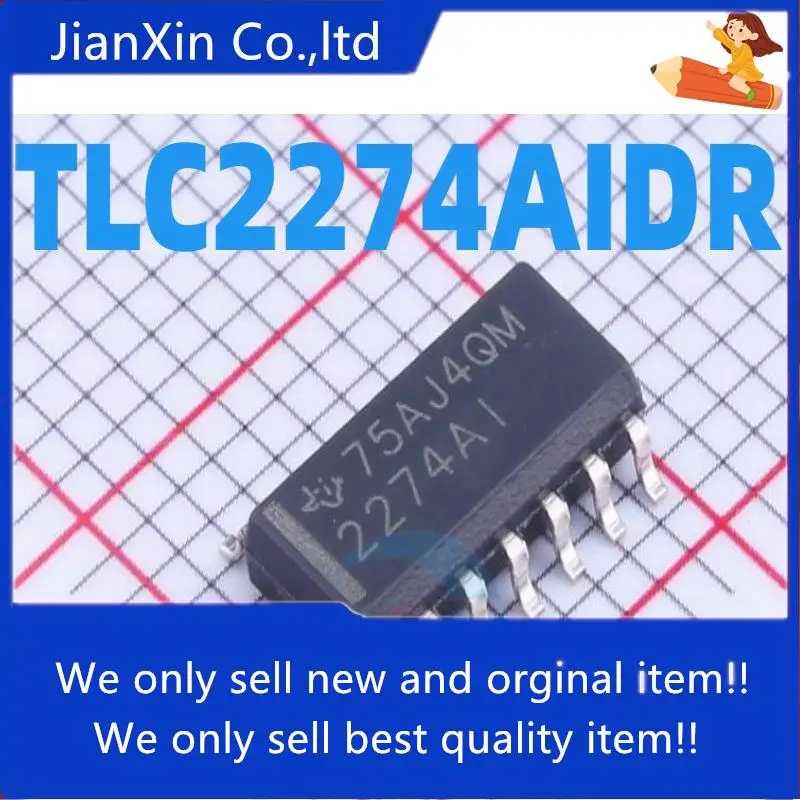 

10pcs 100% orginal new op amp TLC2274AIDR 2274AI SOP-14 SMD