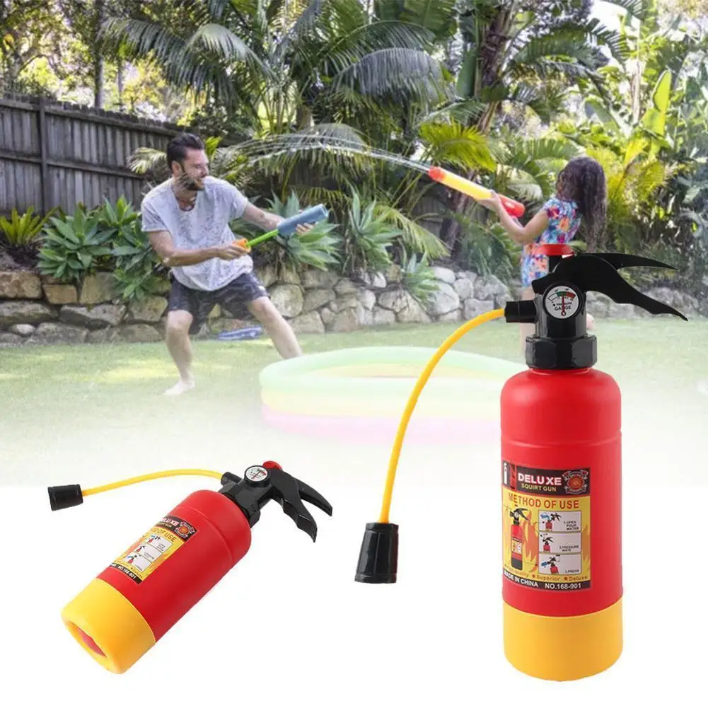 

Toy Water Gun Children Firefighter Fire Extinguisher Gun Playing Toy Beach Water Role Backpack Toys Fireman Toy Outdoor Sum G2i6