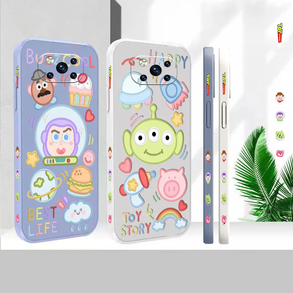 

Phone Case For Xiaomi PCOO F3 M3 X2 X3 M4 GT 6X 8 CC9 CC9E MIX 2 2S 3 4 Black Shark 3 4 5 Pro Toy Story Anime Cover Funda Cqoues