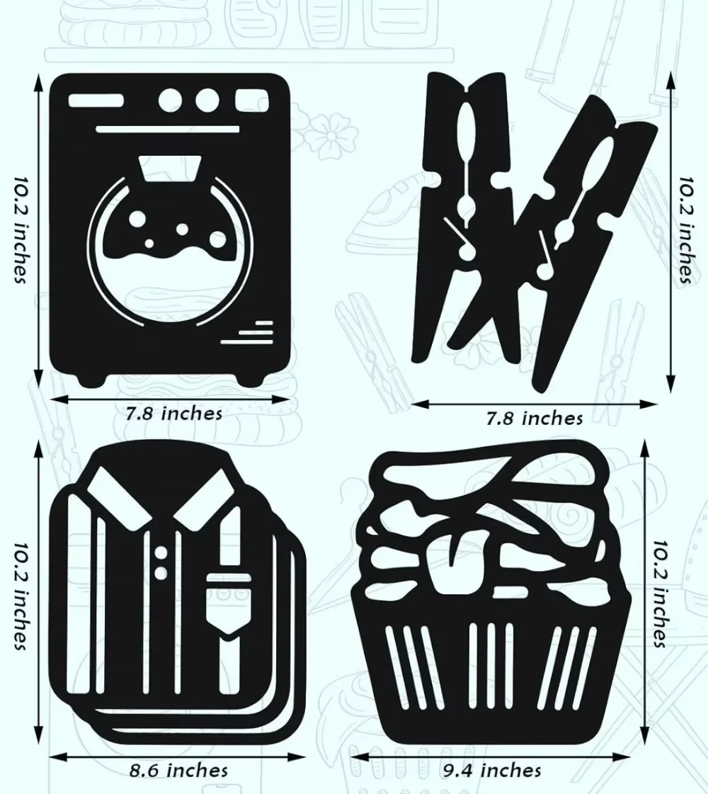 Привлекательный стильный табличка для стирки в деревенском стиле