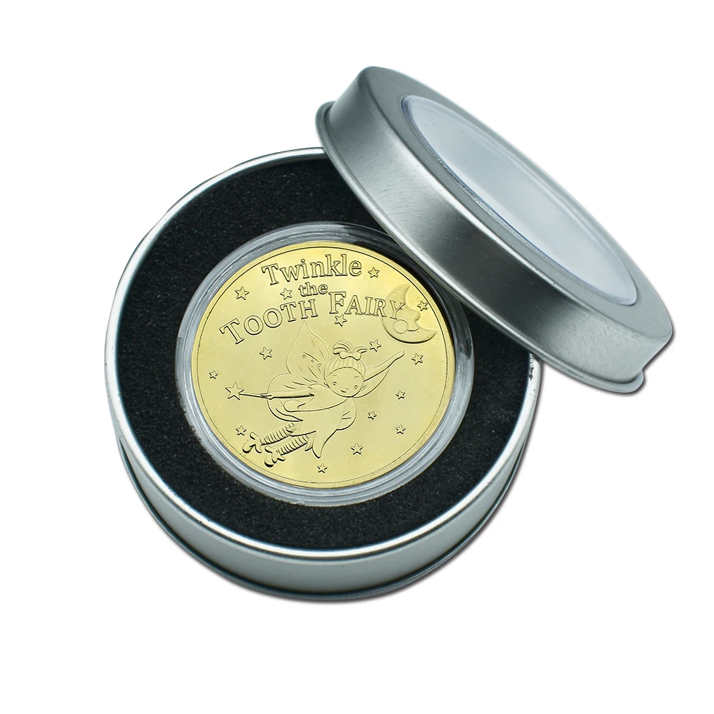 

Gold Plated Little Angel Challenge Coin Lovely Elf Lucky Coin Crafts Decorations Collection Gifts