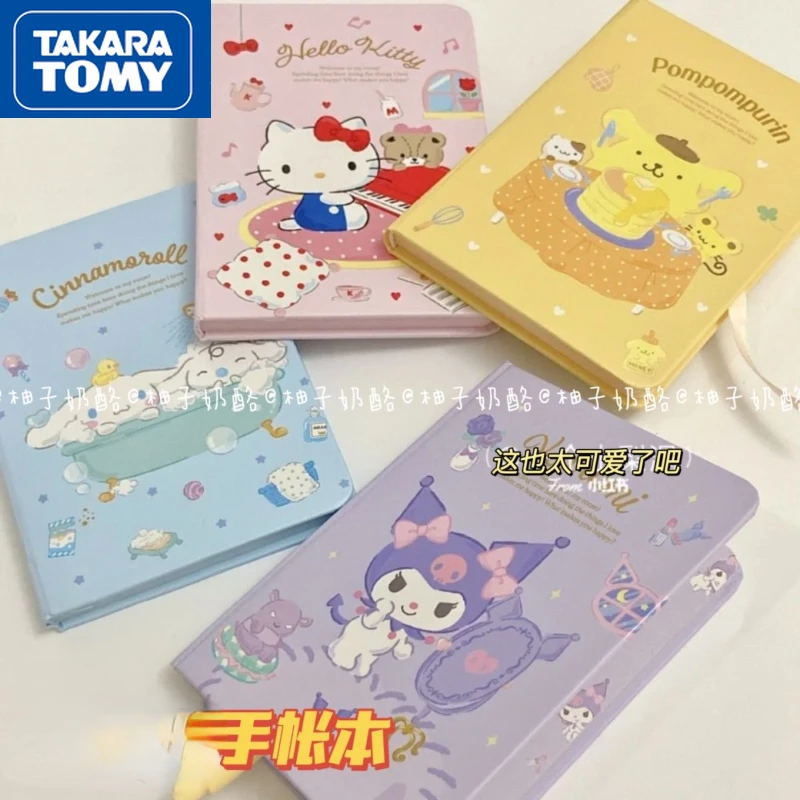 

TAKARA TOMY 2022 New Hello Kitty Book A6 Cute Card Notebook Girl Heart Small Book High Value Diary Student School Supplies